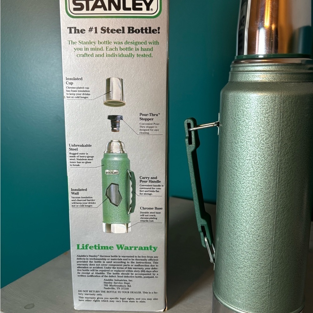 Stanley Aladdin Vintage Classic Green Insulated Thermos